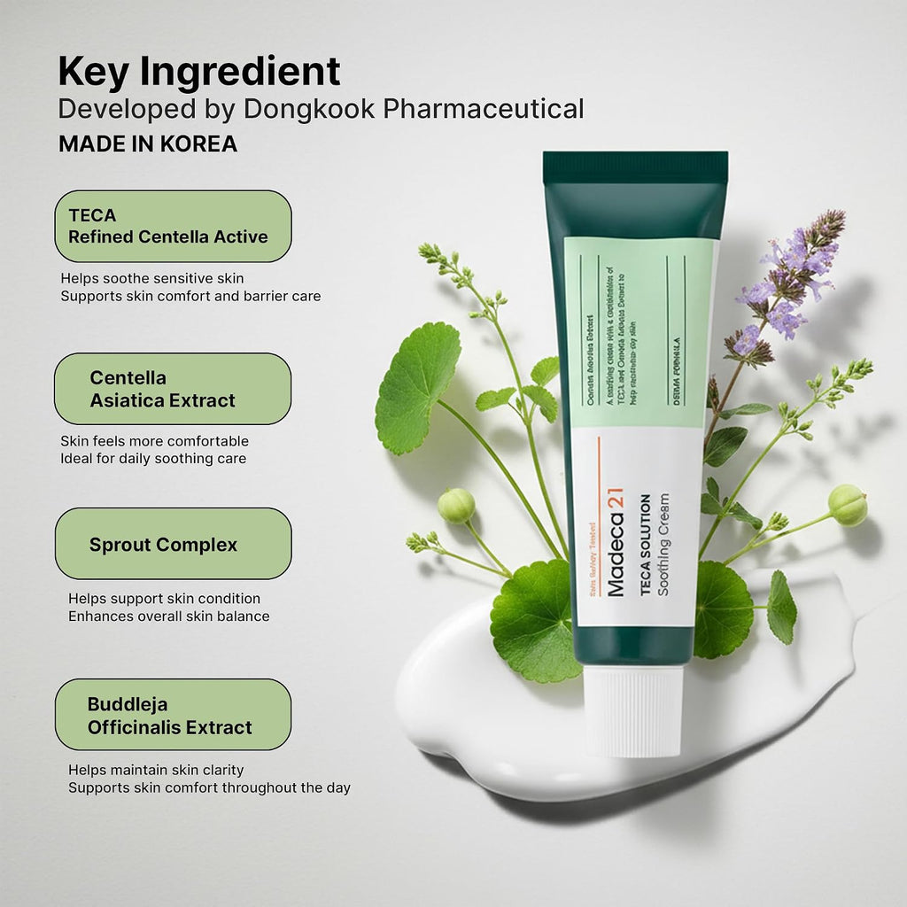 TECA Madecassoside Centella Asiatica Cream - Cica Soothing