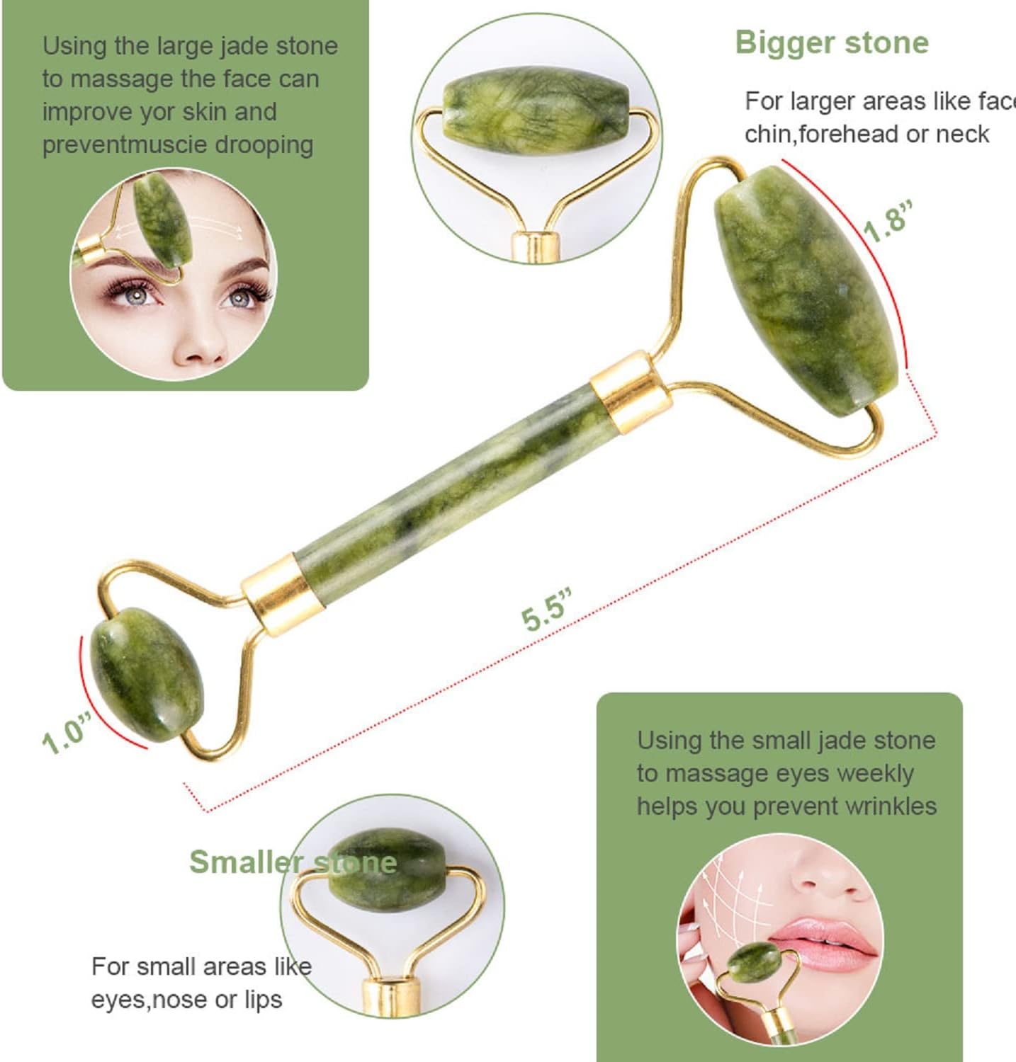 Jade Roller Gua Sha uso