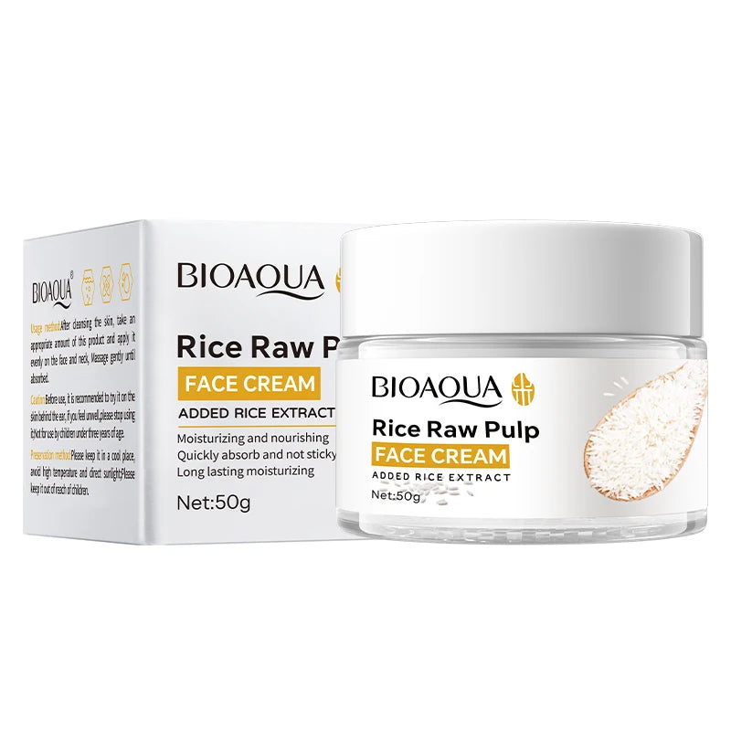 Rice Puree Face Cream aplicación